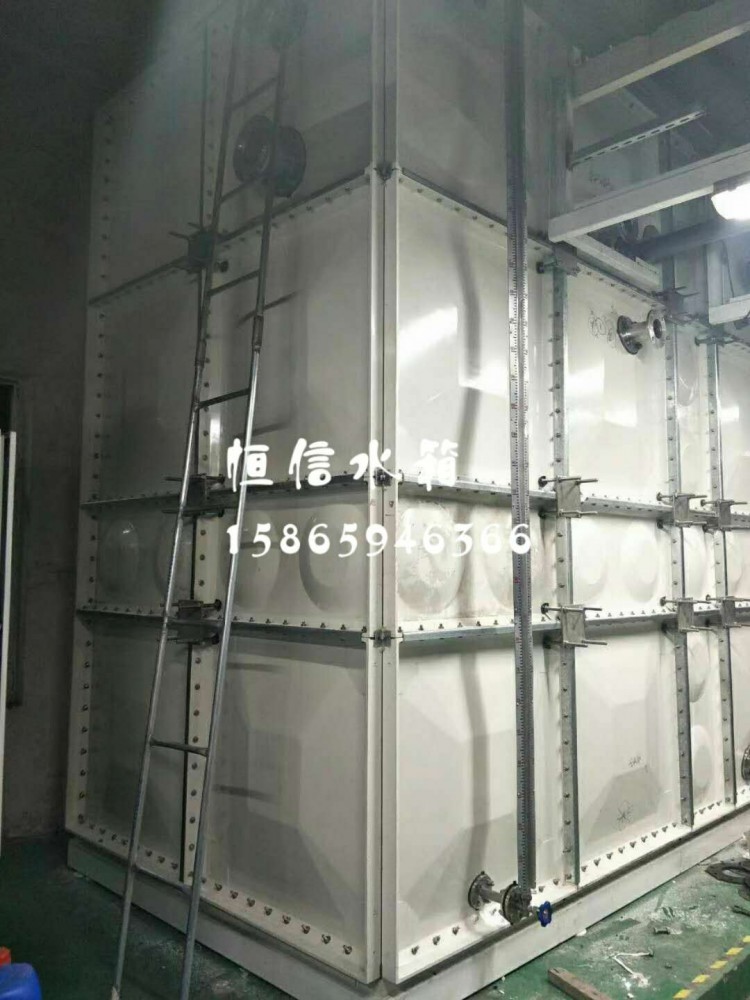 浙江金瑞泓科技股份有限公司玻璃钢水箱2.5*2*4 3.5*2*3.5安装完毕